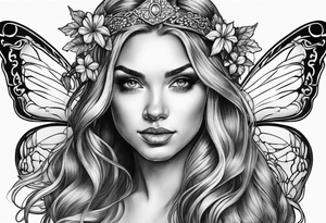 Irish fairy tattoo idea