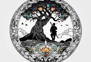 The tree of life, with a soldier tattoo idea
