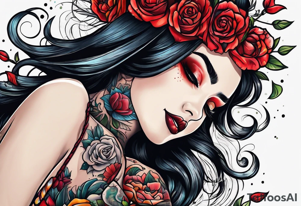 dead inside happy outside tattoo idea
