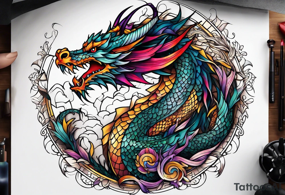 Dragon tattoo idea