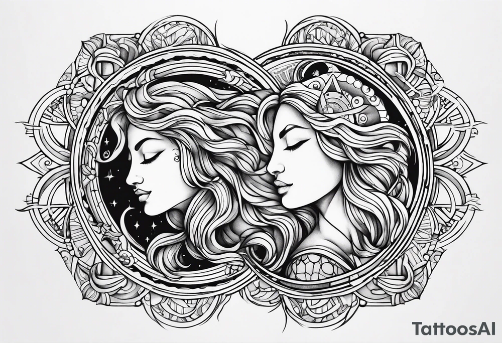 Aquarius sun and Leo rising tattoo idea