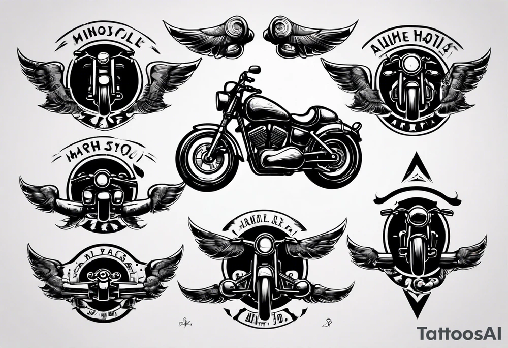 motorcycle handle bars tattoo idea