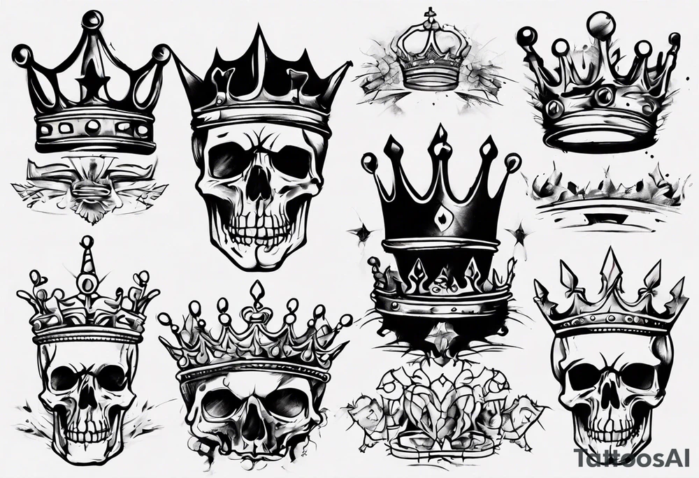 royal crown tattoo idea