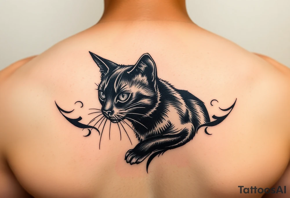Black Cat tattoo idea