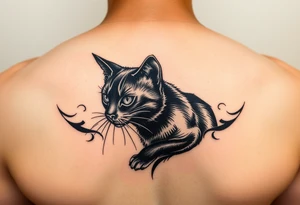 Black Cat tattoo idea