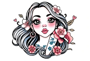 Bondage girl tattoo idea