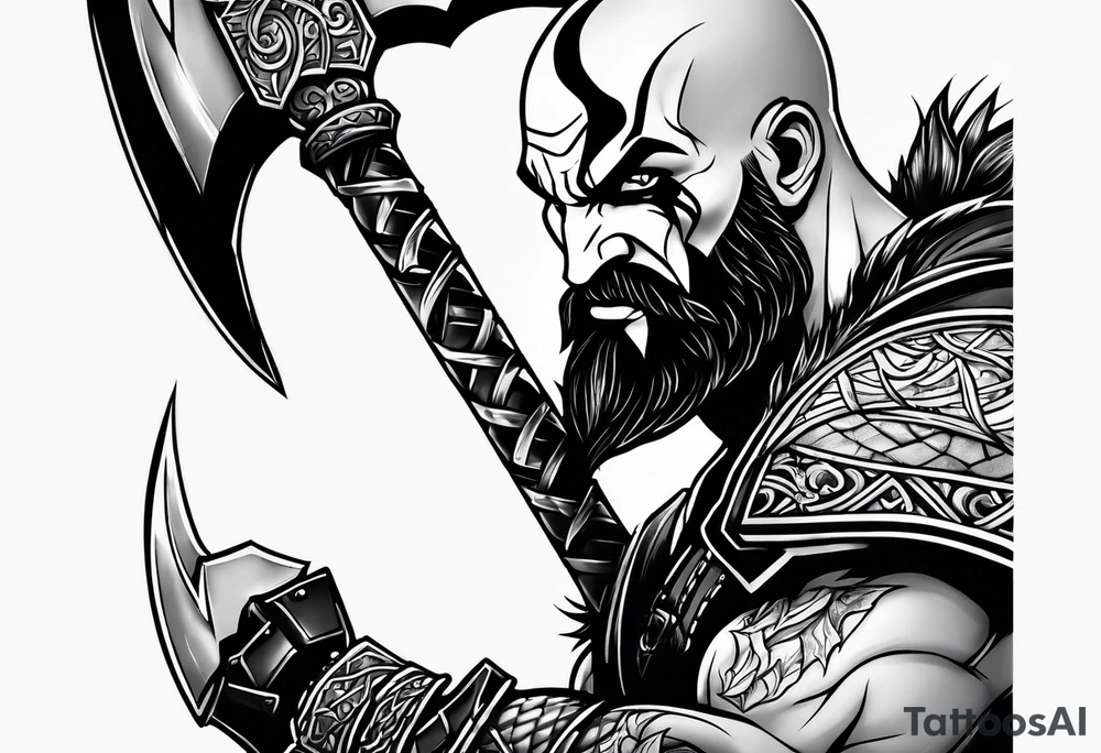 kratos axe tattoo idea