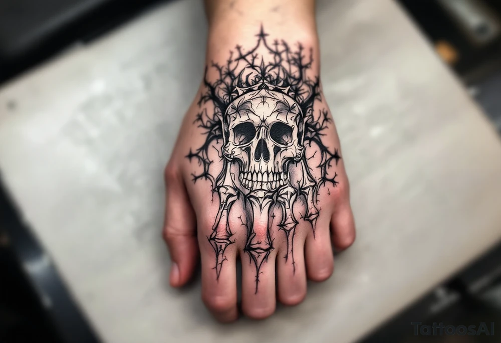 Skeleton hand tattoo tattoo idea