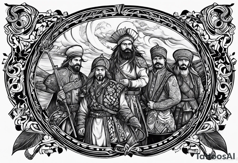 tattoo of the ГUkranian 
Cossacks tattoo idea
