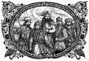tattoo of the ГUkranian 
Cossacks tattoo idea