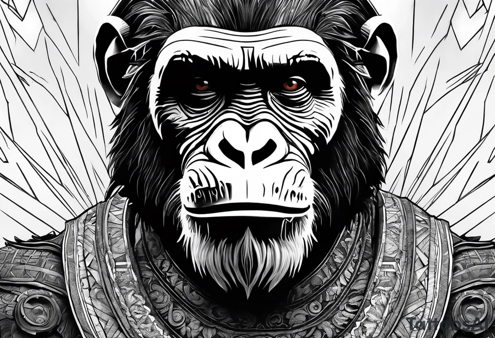 Caeser from planet of the apes tattoo idea