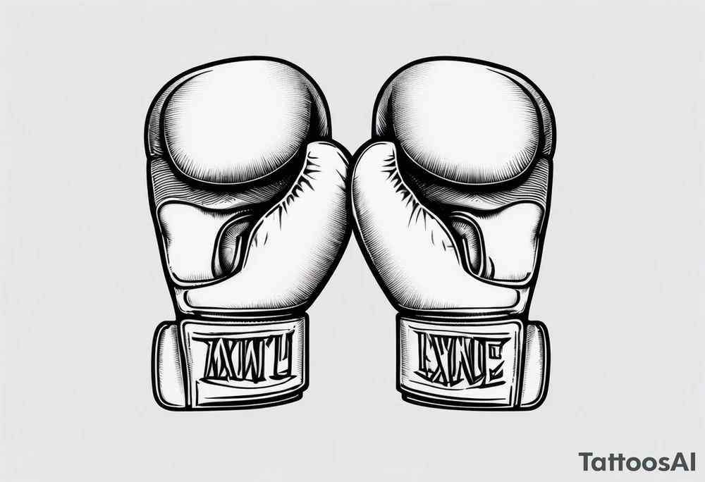 boxing glove tattoo idea