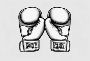 boxing glove tattoo idea