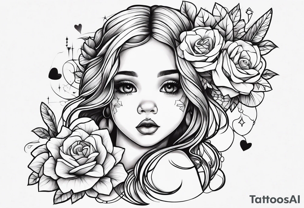 Baby write tattoo idea