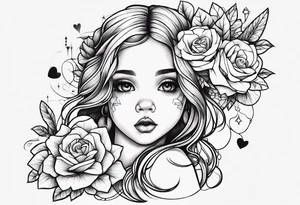 Baby write tattoo idea