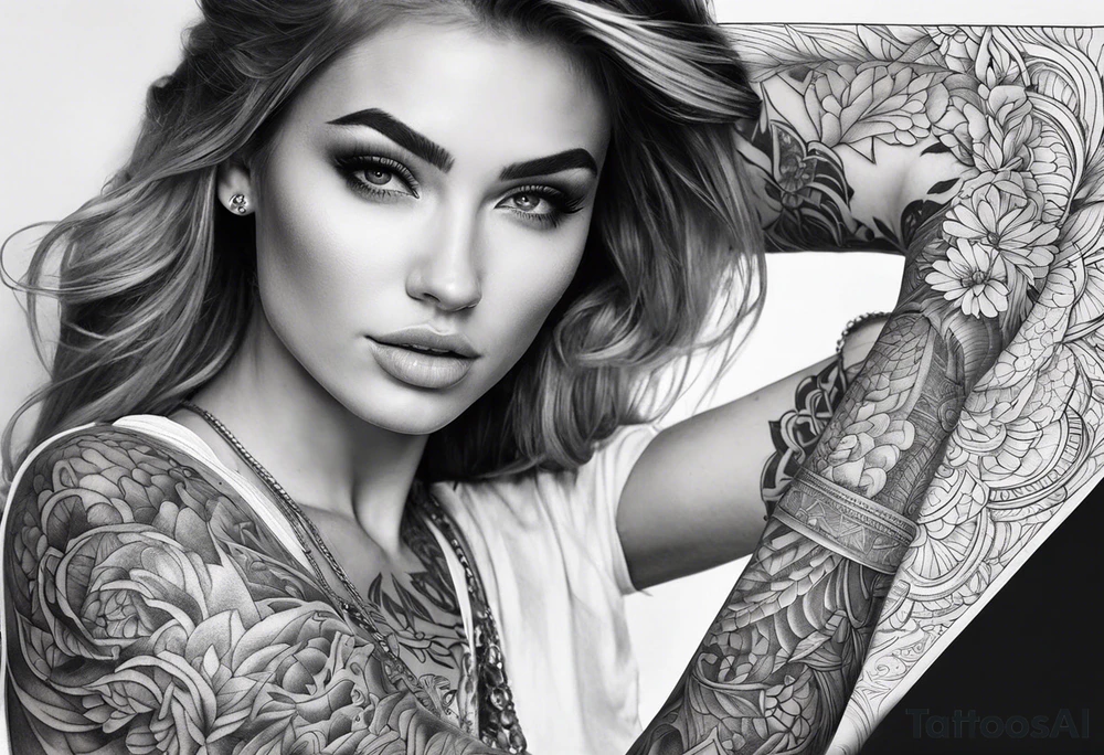Half sleeve cool tattoo idea tattoo idea