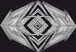 3 straight lines tattoo idea