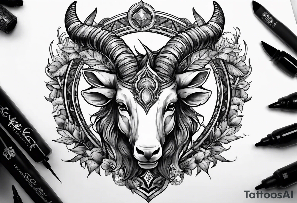 Anonymous capricorn tattoo idea