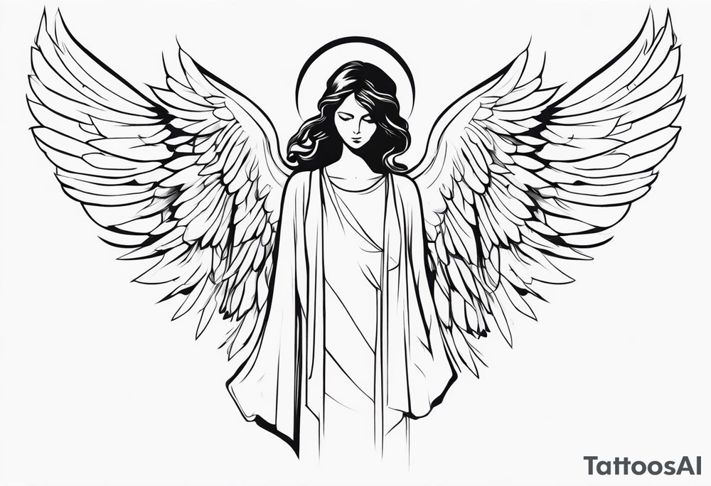 angel tattoo idea