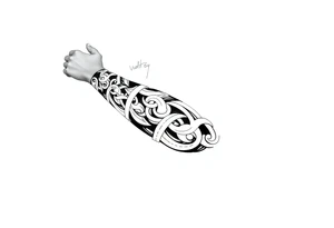 Maori style Celtic tribal sleeve tattoo idea
