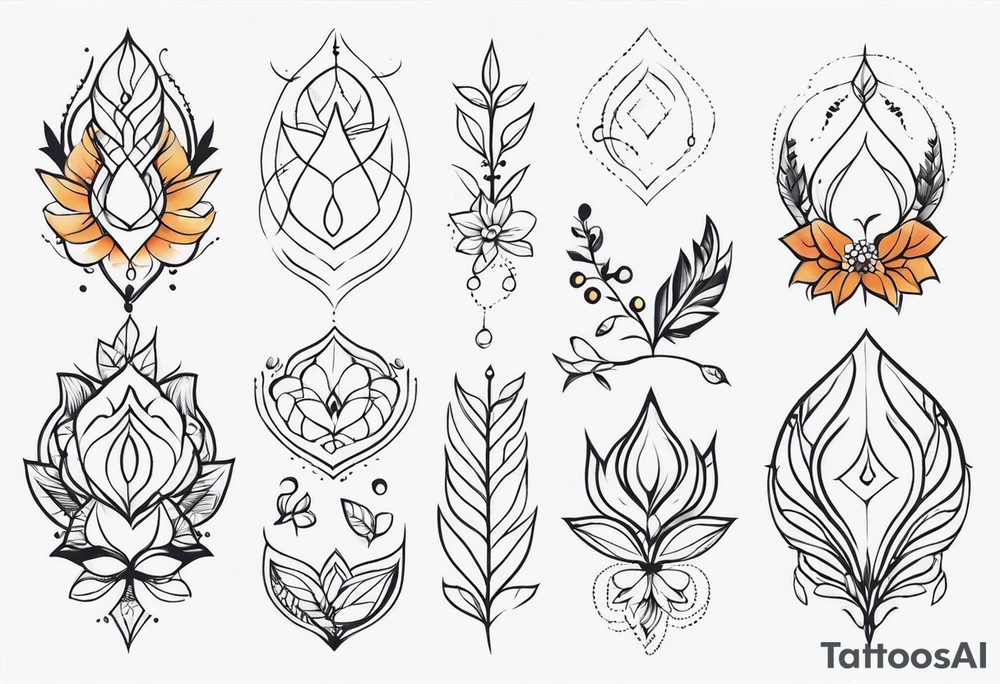 Plus size body tattoo idea