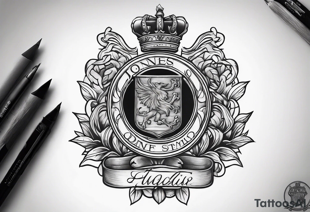 Jones family crest tattoo idea