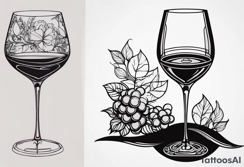 Wine Glass tattoo idea