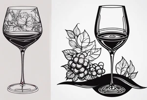 Wine Glass tattoo idea
