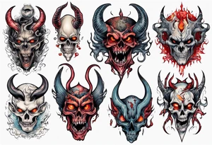 demonic tattoo idea