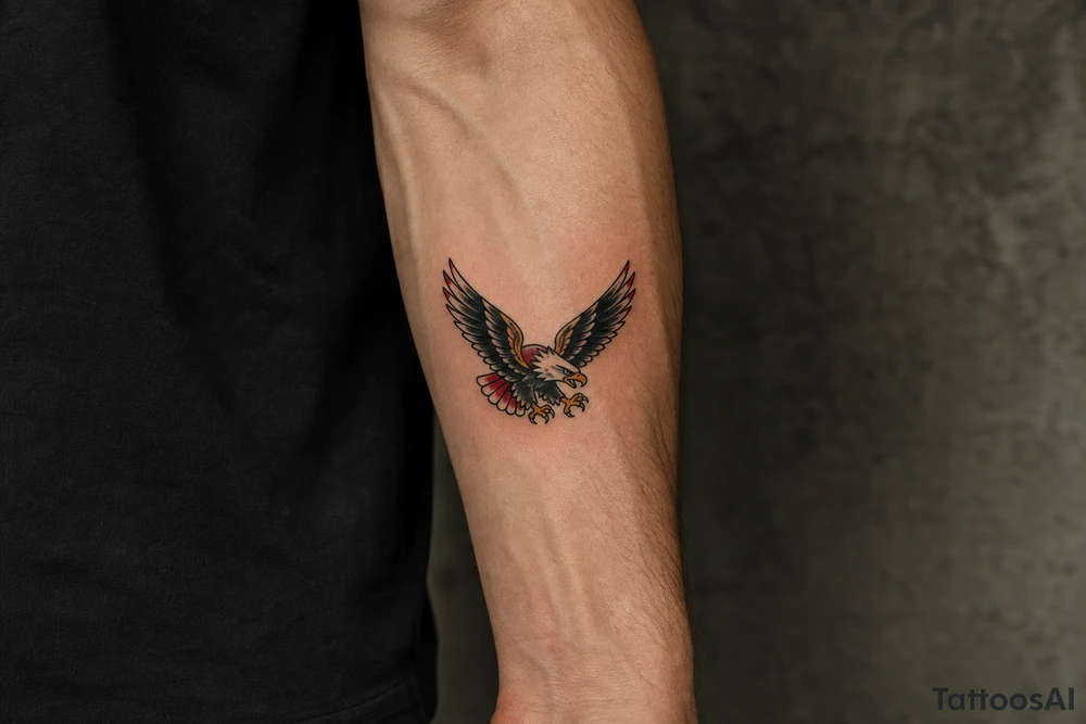 soaring eagle tattoo idea