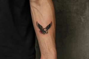 soaring eagle tattoo idea
