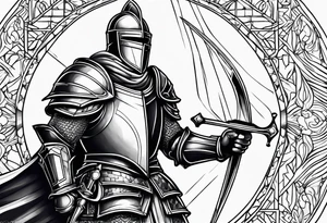 Knight in shining armor tattoo idea