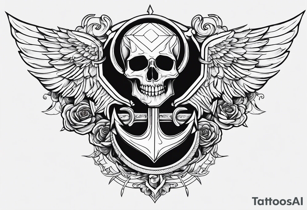 So i have anchor on my chest, i want tattoo that will remake it, ideas are: demon and angel style with some aesthetic lines. tattoo idea