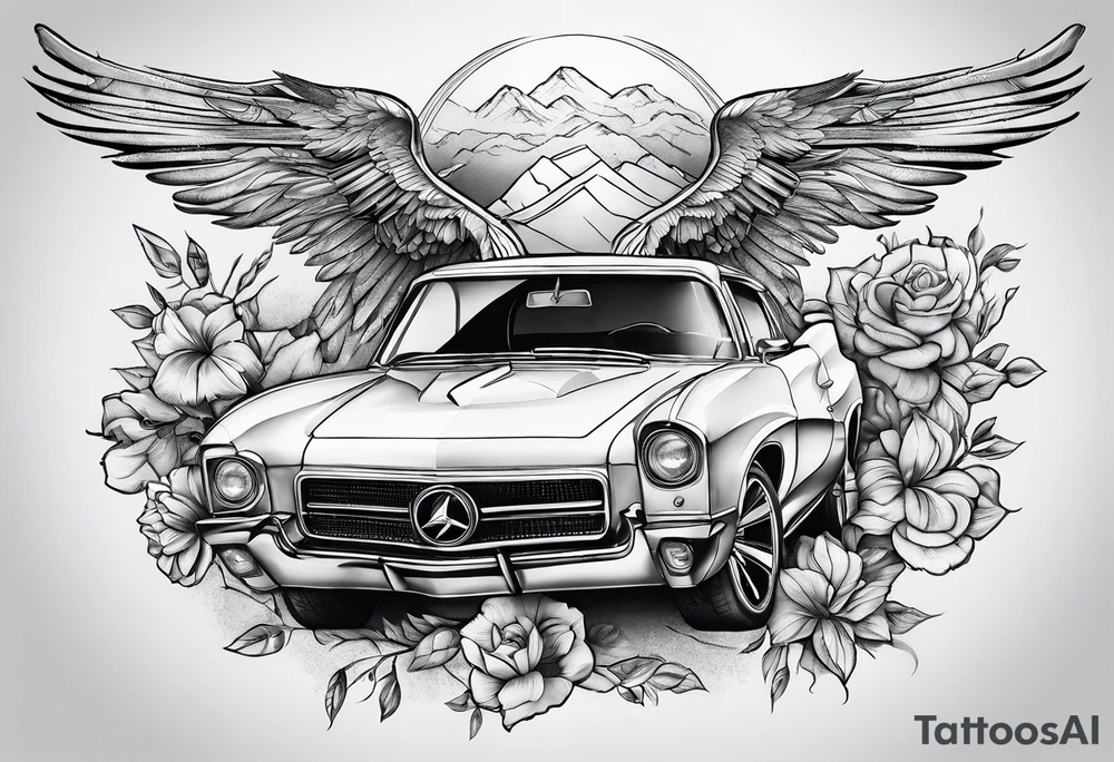 flying cars tattoo idea