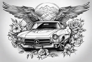 flying cars tattoo idea