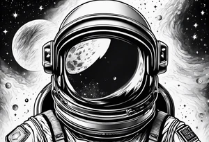Space Astronaut tattoo idea