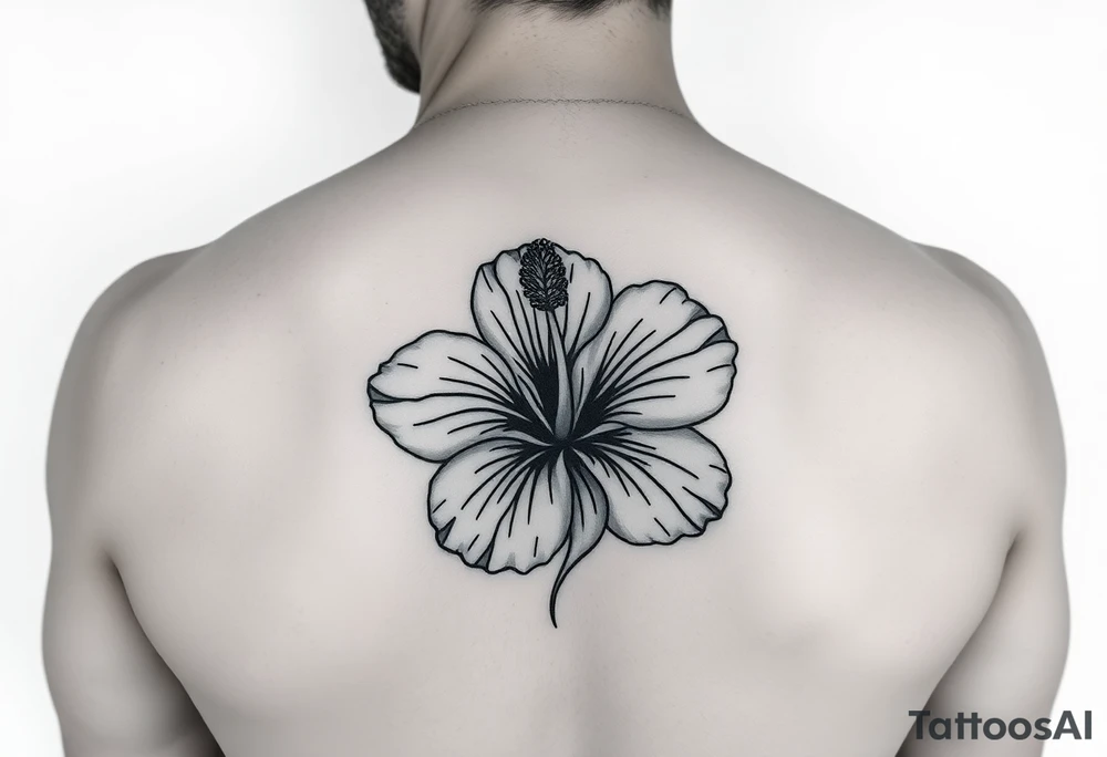 Lester with a Hibiscus flower tattoo idea