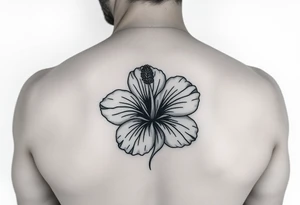 Lester with a Hibiscus flower tattoo idea