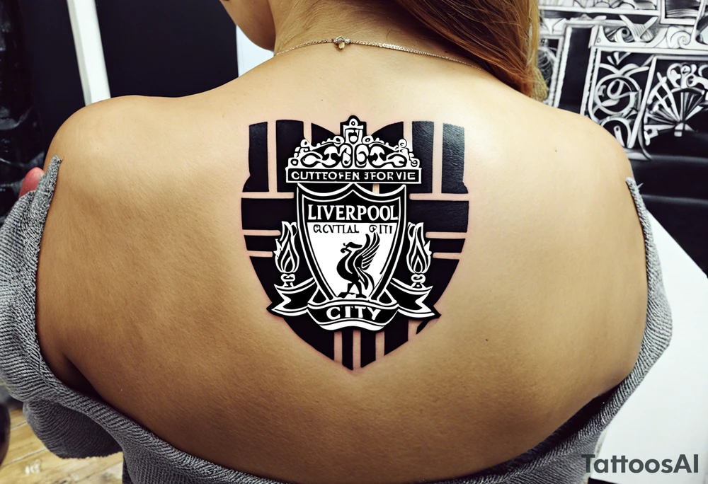 Small tattoo for a woman who love the Liverpool city, I would like to write the name of the city creating a heart shape tattoo idea