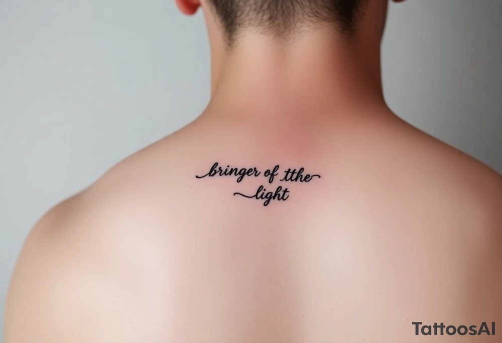 I’m looking for a cool, minimalist graphic to embody the birth of my son Luca. His name means bringer of the light. I’m ok having bringer of light in a quote also, possibly in latin tattoo idea