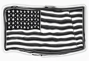 america flag tattoo idea