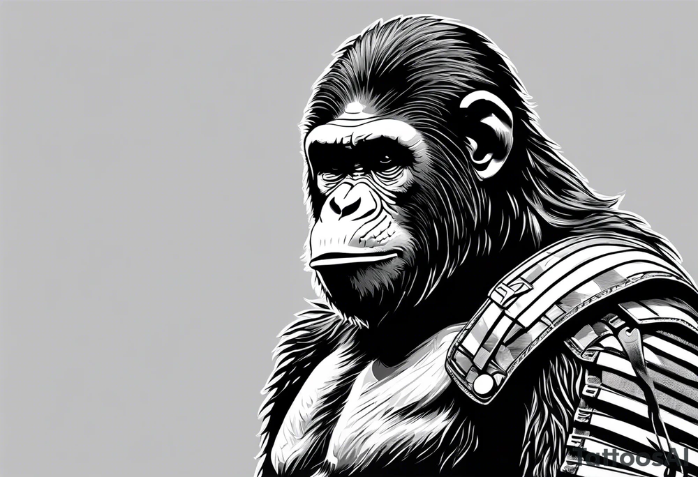 Caesar planet of the apes tattoo idea