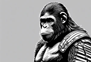 Caesar planet of the apes tattoo idea