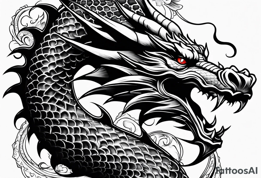 Dragon tattoo idea