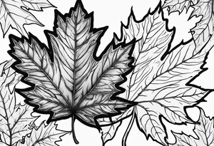 maple leaf tattoo idea