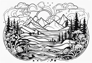 Hellscape tattoo idea
