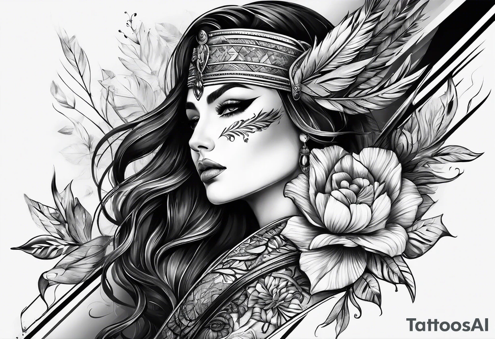 Spear tattoo idea