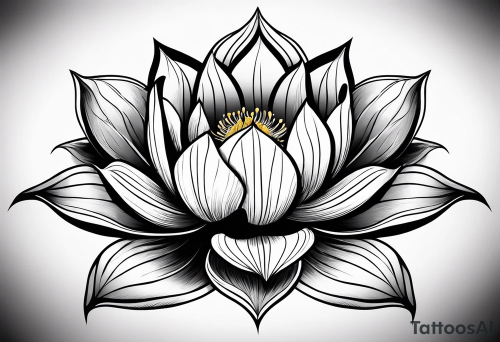 Lotus flower tattoo idea