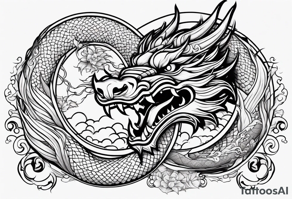 Japanese dragon tattoo idea