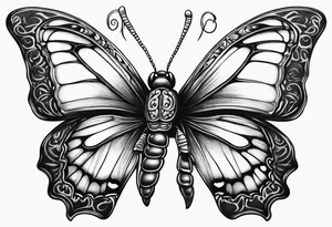 Butterfly scorpion tattoo idea